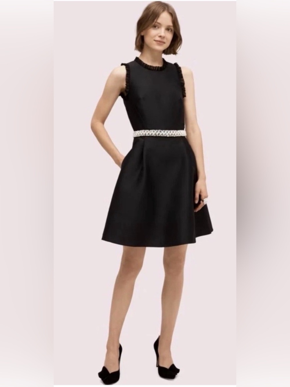Kate Spade New York - Pearl Crystal Mikado Dress